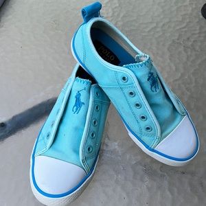 Polo Ralph Lauren no lace slip on shoes size 2